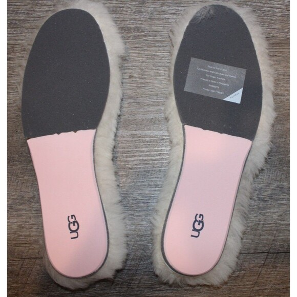 Ugg‎ Insoles Women's Shearling Sheepskin Boot Shoe Footbed Replacements New - Picture 5 of 5